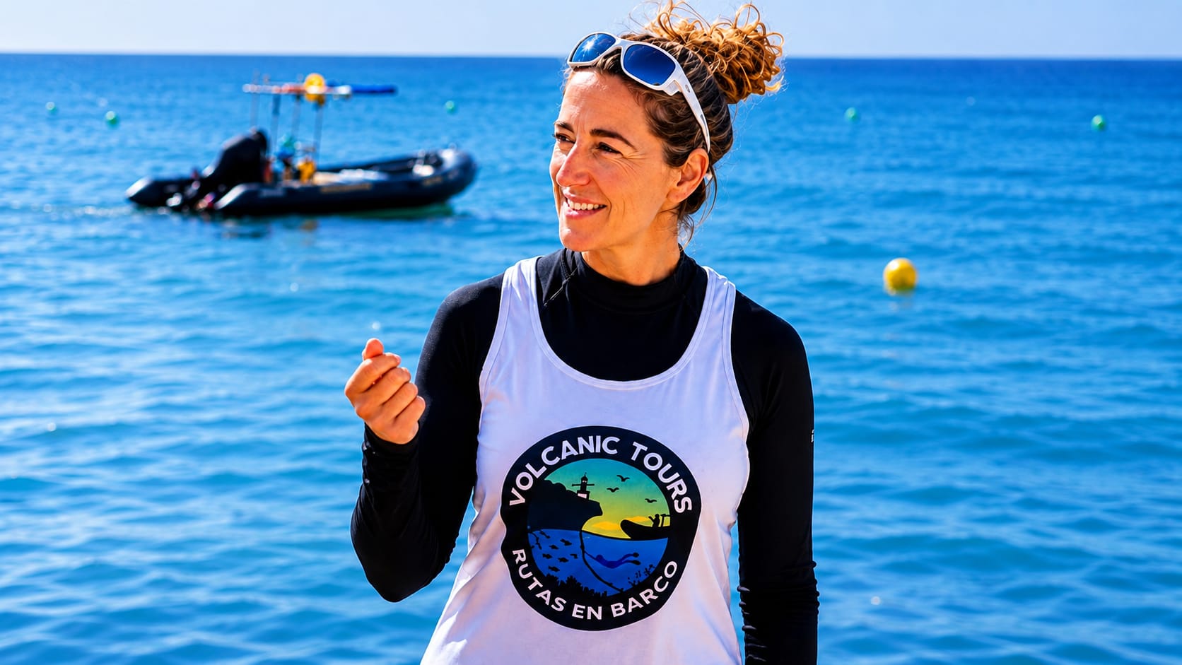 Marian Montes, capitana titulada de Volcanic Tours